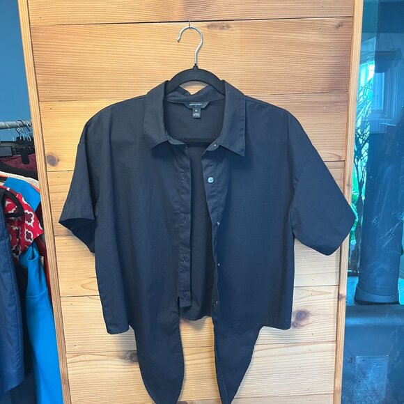 Banana Republic Black Tie-Front Top - Picture 5 of 8